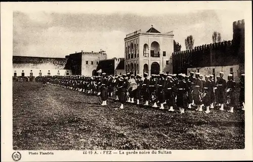 Ak Fès Fez Marokko, La garde noire du Sultan