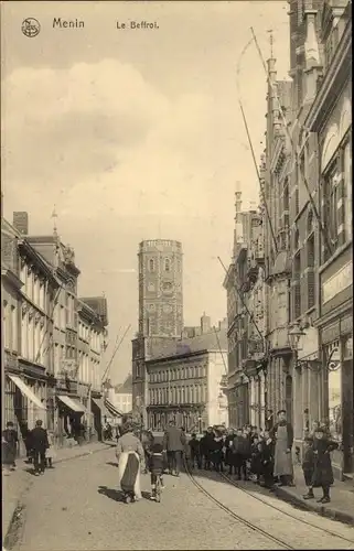 Ak Menin Menen Meenen Lys Westflandern, Le Beffroi