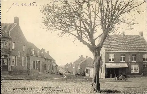 Ak Wytschaete Westflandern, Rue de Kemmel