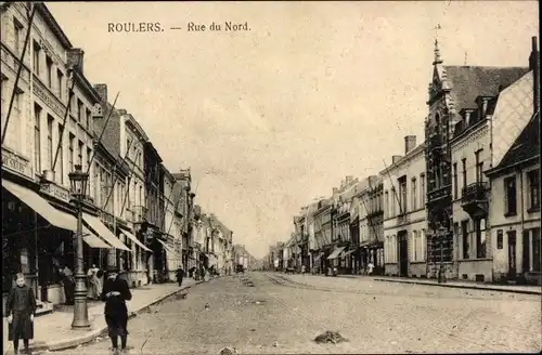 Ak Roeselare Westflandern, Rue du Nord
