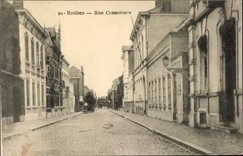 Ak Roeselare Roeselaere Rousselare Roulers Westflandern, Rue Conscience