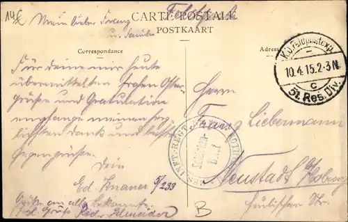 Ak Roeselare Roeselaere Rousselare Roulers Westflandern, Rue du Sud