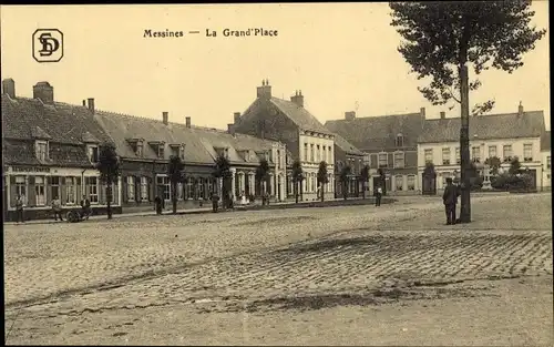 Ak Messines Westflandern, La Grand Place