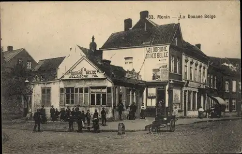 Ak Menin Menen Meenen Lys Westflandern, La Douane Belge