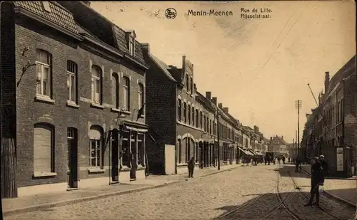 Ak Menin Menen Meenen Lys Westflandern, Rue de Lille