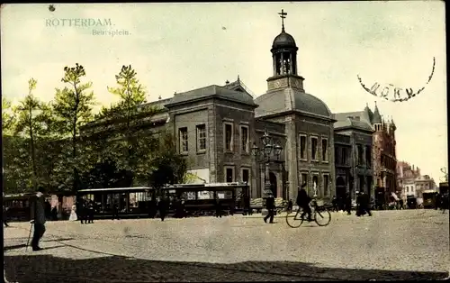Ak Rotterdam Südholland Niederlande, Beursplein