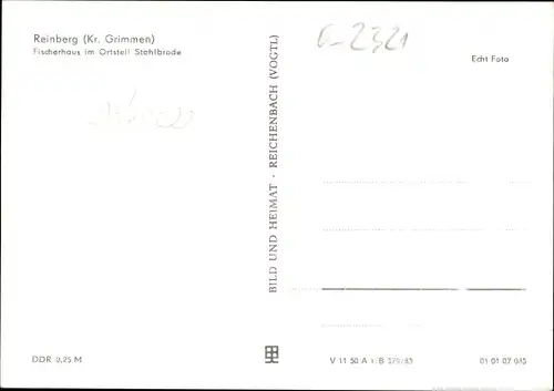 Ak Stahlbrode Sundhagen in Vorpommern, Fischerhaus