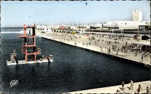 Ak Casablanca Marokko, Le Plongeon et l'Ensemble du Centre Balneaire Municipal, Schwimmbad