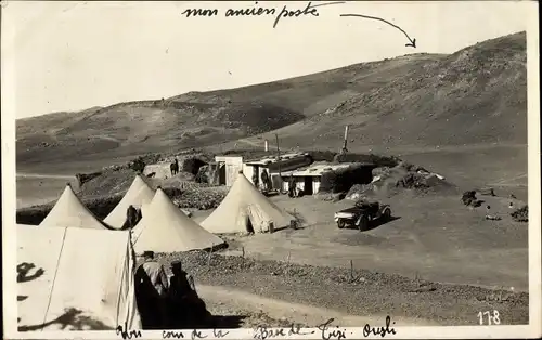 Foto Ak Marokko, Truppenlager, Zelte