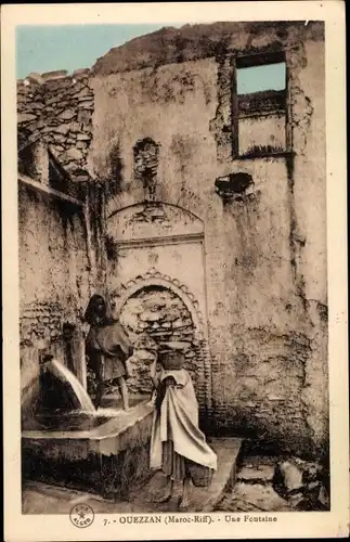 Ak Ouezzan Marokko, une Fontaine