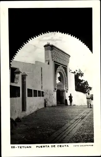 Ak Tetuan Tétouan Marokko, Puerta de Ceuta