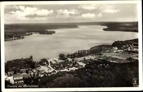 Ak Altenhof am Werbellinsee, Fliegeraufnahme, See, Wald, Häuser, Stadtansicht