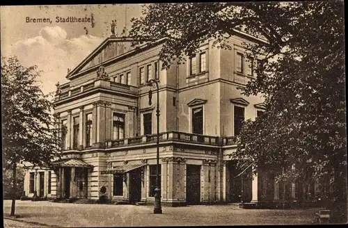 Ak Hansestadt Bremen, Stadttheater, Außenansicht