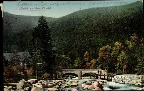 Ak Goslar am Harz, Partie aus dem Okertal