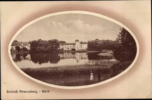 Ak Rheinsberg in der Mark, Schloss, See
