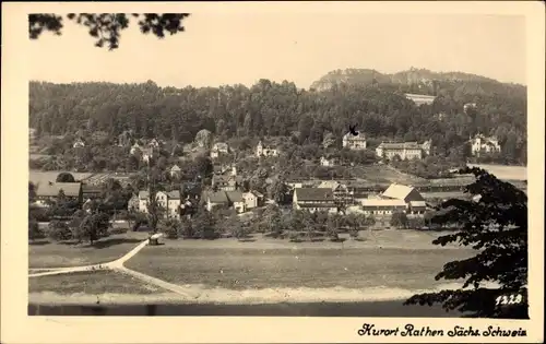 Ak Rathen an der Elbe Sächsische Schweiz, Panorama