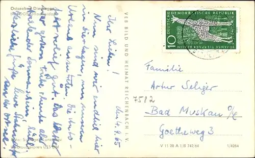 Ak Ostseebad Dierhagen, FDGB Urlauberdorf