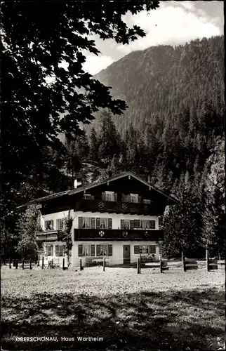 Ak Oberschönau Schönau am Königssee Oberbayern, Haus Wartheim