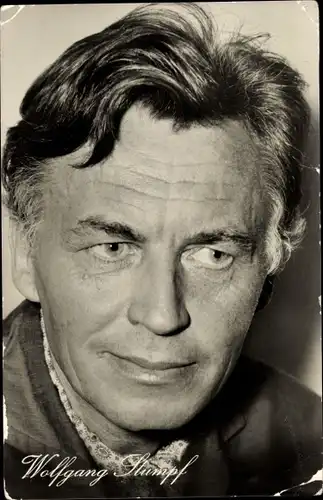 Ak Schauspieler Wolfgang Stumpf, Portrait, Wo Du hin gehst...