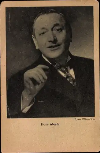 Ak Schauspieler Hans Moser, Portrait