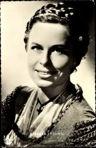 Ak Schauspielerin Barbara Rütting, Portrait, Geierwally