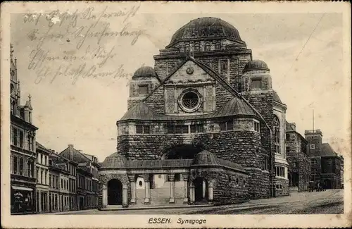 Judaika Ak Essen im Ruhrgebiet, Synagoge