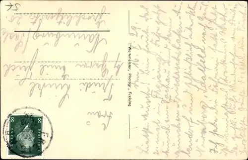 Ak Freising in Oberbayern, schöne Detailansicht