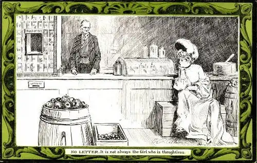 7 alte Ak Serie Charles Dana Gibson Set Nummer 11, Pictorial Comedy, diverse Zeichnungen