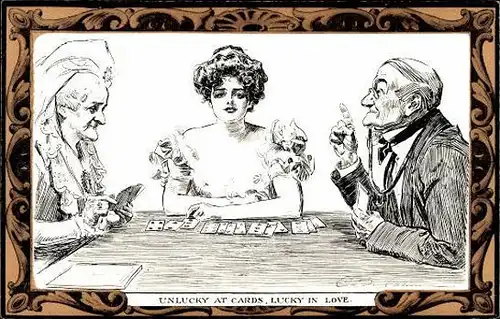 7 alte Ak Serie Charles Dana Gibson Set Nummer 11, Pictorial Comedy, diverse Zeichnungen