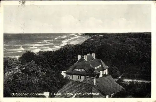 Ak Sarbinowo Sorenbohm Pommern, Blick vom Kirchturm