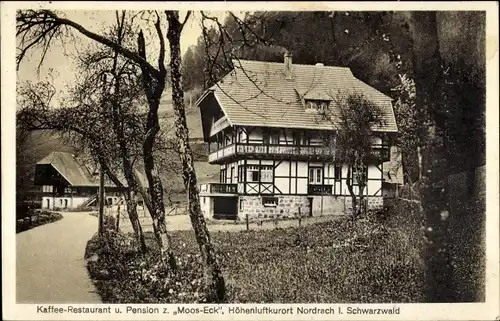 Ak Nordrach im Schwarzwald Baden, Kaffee-Restaurant und Pension z. Moos-Eck