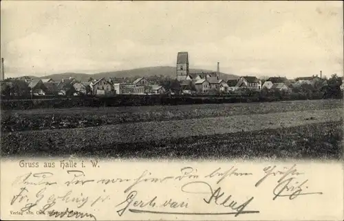 Ak Halle in Westfalen, Gesamtansicht