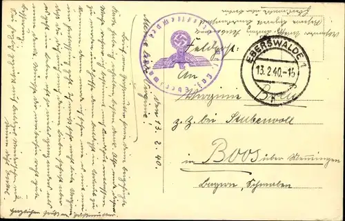 Ak Eberswalde im Kreis Barnim, Promenade