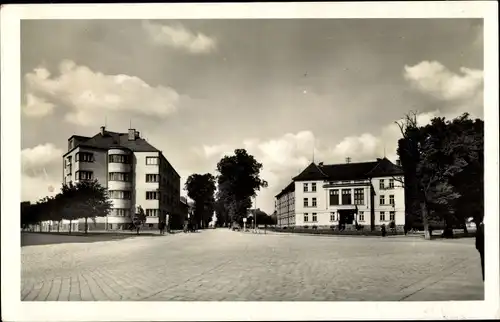Ak Vyškov Wischau Südmähren, Stadtansicht