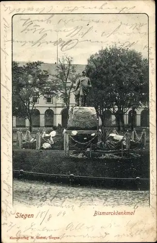 Ak Siegen in Westfalen, Bismarckdenkmal