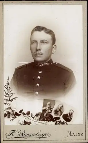 CdV Deutscher Soldat in Uniform, Portrait