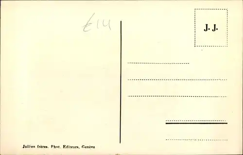 Ak Evolène Kanton Wallis, Procession
