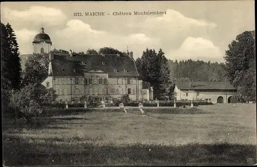 Ak Maiche Doubs, Chateau Montalembert