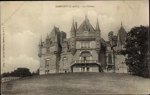 Ak Dampont Val d´Oise, Le Chateau