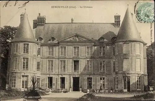 Ak Henonville Oise, Le Chateau