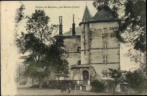 Ak Beaulieu Loiret, Chateau