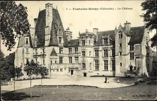 Ak Fontaine Henry Calvados, Le Chateau