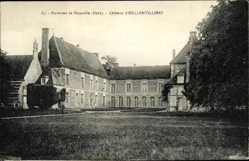 Ak Damville Eure, Chateau d'Hellenvilliers