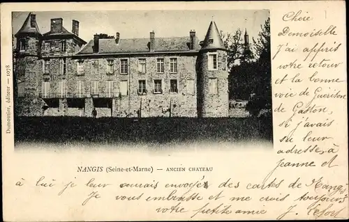 Ak Nangis Seine et Marne, Ancien Chateau