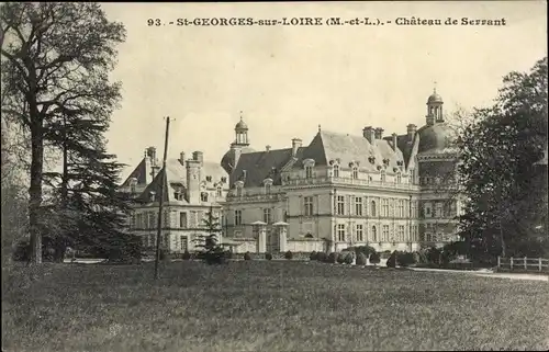 Ak Saint Georges sur Loire Maine et Loire, Chateau de Serrant