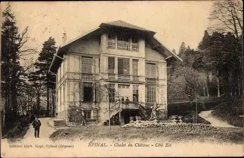 Ak Épinal Lothringen Vosges, Chalet du Chateau, Cote Est