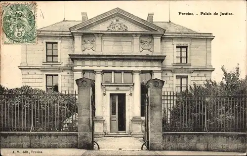Ak Provins Seine et Marne, Palais de Justice