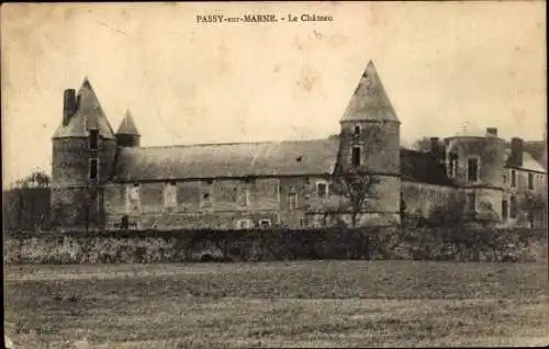 Ak Passy sur Marne Aisne, Le Chateau