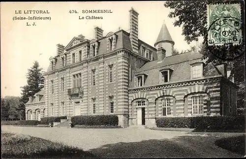 Ak Sommesnil Seine Maritime, Le Chateau