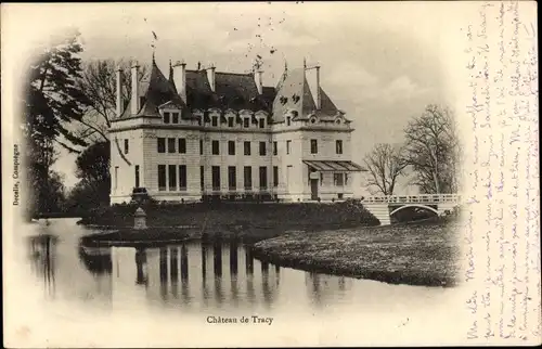 Ak Tracy le Mont Oise, Chateau de Tracy